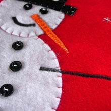 Load image into Gallery viewer, Extra Large Snowman Christmas Stocking Sewing Pattern | Do it yourself Tutorial | Almost 2 feet long - PDF