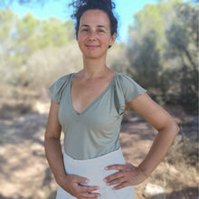 Load image into Gallery viewer, Flutter Sleeve Jersey Top - Nephrite - PDF