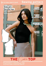 Load image into Gallery viewer, Asymmetric Top Shirt Sewing Pattern - PDF