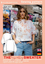 Load image into Gallery viewer, Sweatshirt Pullover Sweater Sewing Pattern - PDF