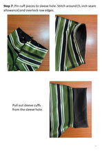 Load image into Gallery viewer, Short Cuff Sleeve Maxi Dress Sewing Pattern - PDF