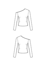 Load image into Gallery viewer, Asymmetric Long Sleeve Top Sewing Pattern - PDF