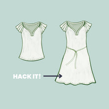 Load image into Gallery viewer, Flutter Sleeve Jersey Top - Nephrite - PDF