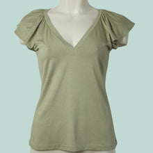 Load image into Gallery viewer, Flutter Sleeve Jersey Top - Nephrite - PDF