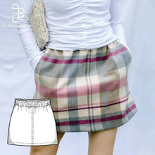 Load image into Gallery viewer, Midi Skirt Elastic Waist Sewing Pattern - PDF