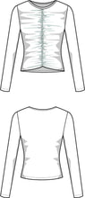 Load image into Gallery viewer, Rouched Longsleeve Top Sewing Pattern - PDF