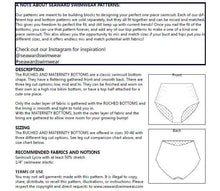 Load image into Gallery viewer, Ruched or Maternity Bottoms Add-On PDF