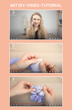 Load image into Gallery viewer, Hair Scrunchie Elastic Band Sewing Pattern - PDF