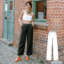 Load image into Gallery viewer, Pants with Elastic Waist Sewing Pattern - PDF
