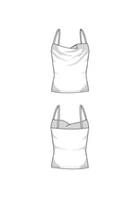 Load image into Gallery viewer, Cowl Neck Top Shirt Sewing Pattern - PDF