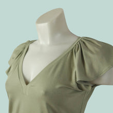 Load image into Gallery viewer, Flutter Sleeve Jersey Top - Nephrite - PDF