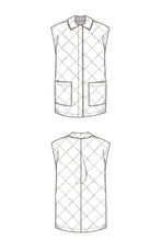 Load image into Gallery viewer, Quilted Vest Jacket Sewing Pattern - PDF