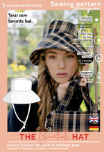 Load image into Gallery viewer, Bucket Hat for Sun Fishing Sewing Pattern - PDF