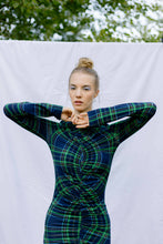 Load image into Gallery viewer, Midi Dress Long Sleeves Ruched Sewing Pattern - PDF