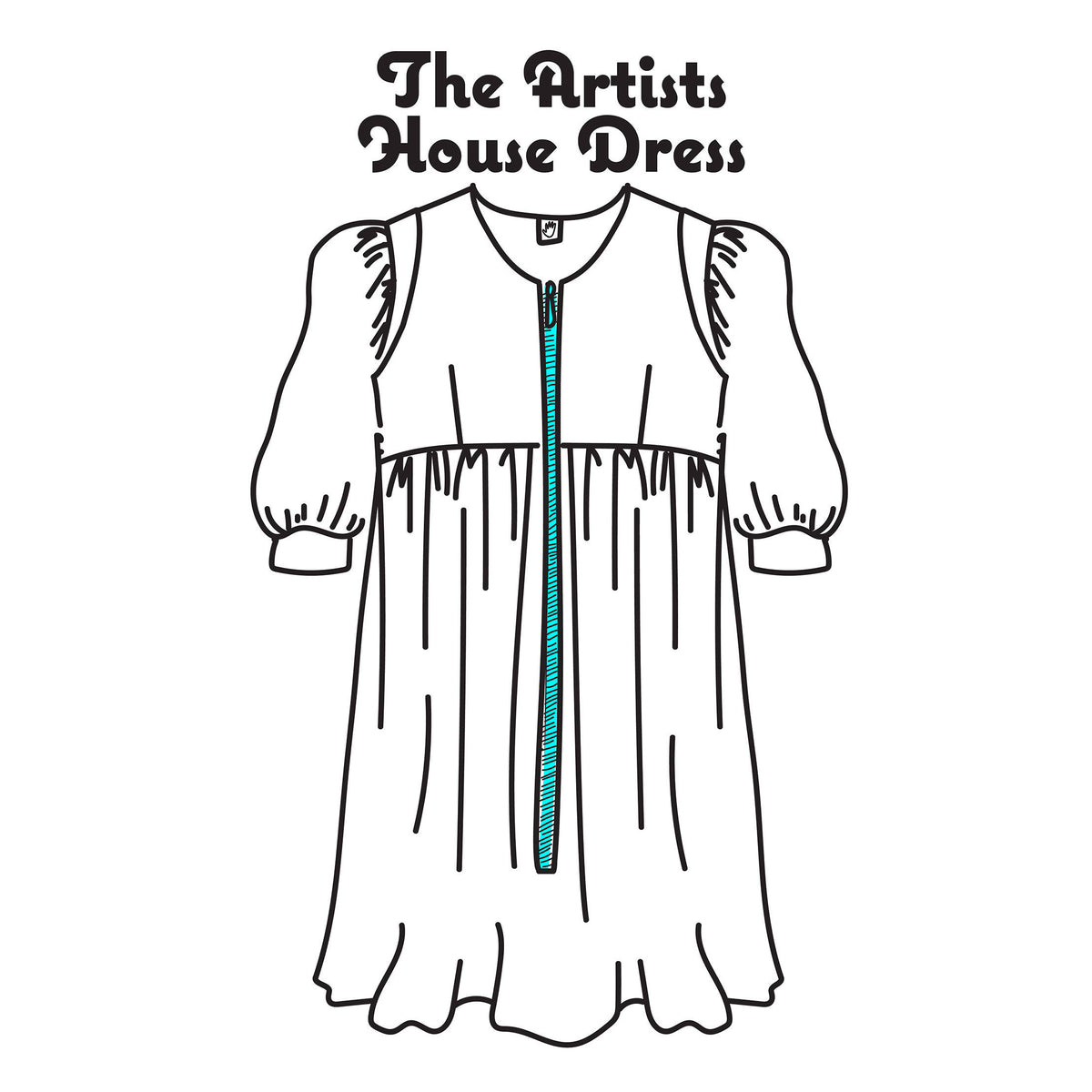 modern house dress pattern The Artists House Dress PDF – IndiePatterns