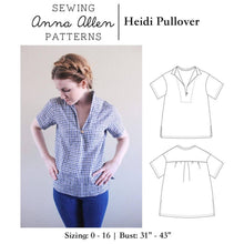 Load image into Gallery viewer, Heidi Pullover Top PDF - Sizes 0-16