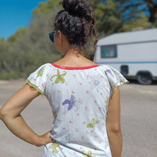 Load image into Gallery viewer, Flutter Sleeve Jersey Top - Nephrite - PDF