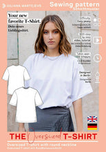 Load image into Gallery viewer, T-Shirt Oversized Jersey Top Sewing Pattern - PDF