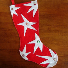 Load image into Gallery viewer, Extra Large Christmas Stocking sewing pattern | DIY Christmas Stockings with Stars - PDF