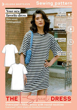 Load image into Gallery viewer, Short T-Shirt Dress Short Sleeves Sewing Pattern - PDF