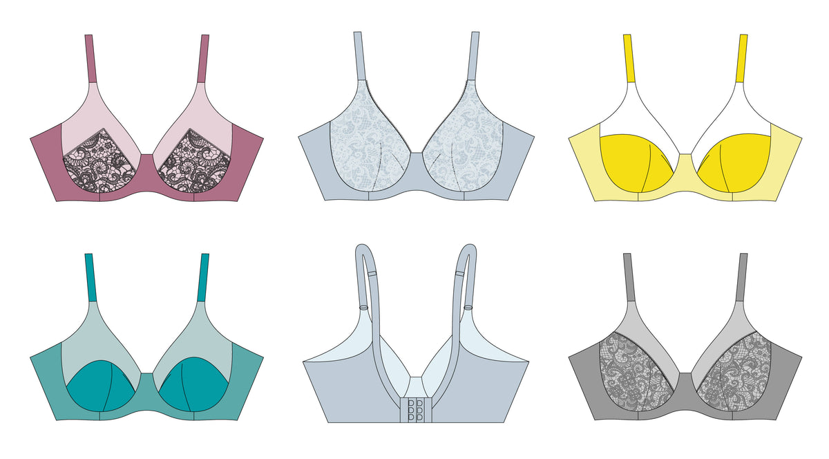 Lamina Underwire Bra Pattern - Great for Large Cups! – IndiePatterns