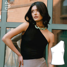 Load image into Gallery viewer, Asymmetric Top Shirt Sewing Pattern - PDF