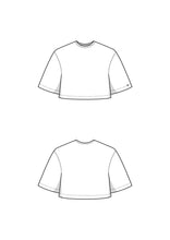 Load image into Gallery viewer, Crop Top T-Shirt Sewing Pattern - PDF
