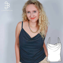 Load image into Gallery viewer, Cowl Neck Top Shirt Sewing Pattern - PDF