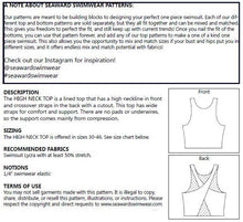 Load image into Gallery viewer, High Neck Top - PDF