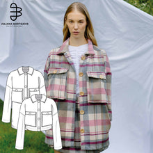 Load image into Gallery viewer, Winter Coat with Pockets Sewing Pattern - PDF