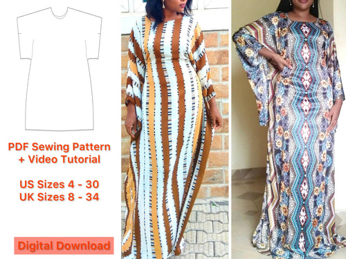 Caftan Dress PDF Sewing Pattern
