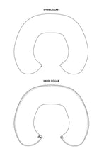 Load image into Gallery viewer, Add some personality to any outfit with this stand-alone collar. This PDF pattern is the perfect complement to your other slow fashion makes. Select a fun fabric to add a pop of colour to your wardrobe or keep it simple yet polished with gemstones and pearls. Be creative, be original, be you.