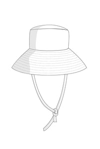 Bucket Hat for Sun Fishing Sewing Pattern - PDF