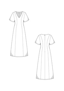 Midi Dress Short Sleeve PDF Sewing Pattern – IndiePatterns