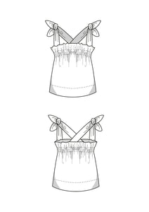 Summer Blouse Top Sewing Pattern - PDF