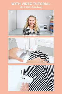 Poloshirt Long Sleeve Top Sewing Pattern - PDF