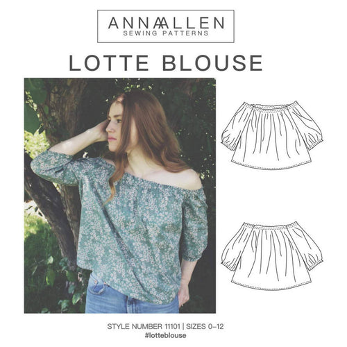 Lotte Blouse PDF - Sizes 0-12