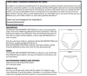 Ruched or Maternity Bottoms Add-On PDF