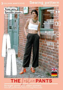 Pants with Elastic Waist Sewing Pattern - PDF