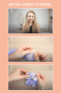 Hair Scrunchie Elastic Band Sewing Pattern - PDF