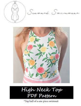 Load image into Gallery viewer, High Neck Top - PDF