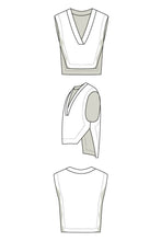 Load image into Gallery viewer, Slipover V-Neck Top Shirt Sewing Pattern - PDF