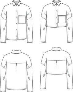 Blouse Shirt Basic Sewing Pattern - PDF