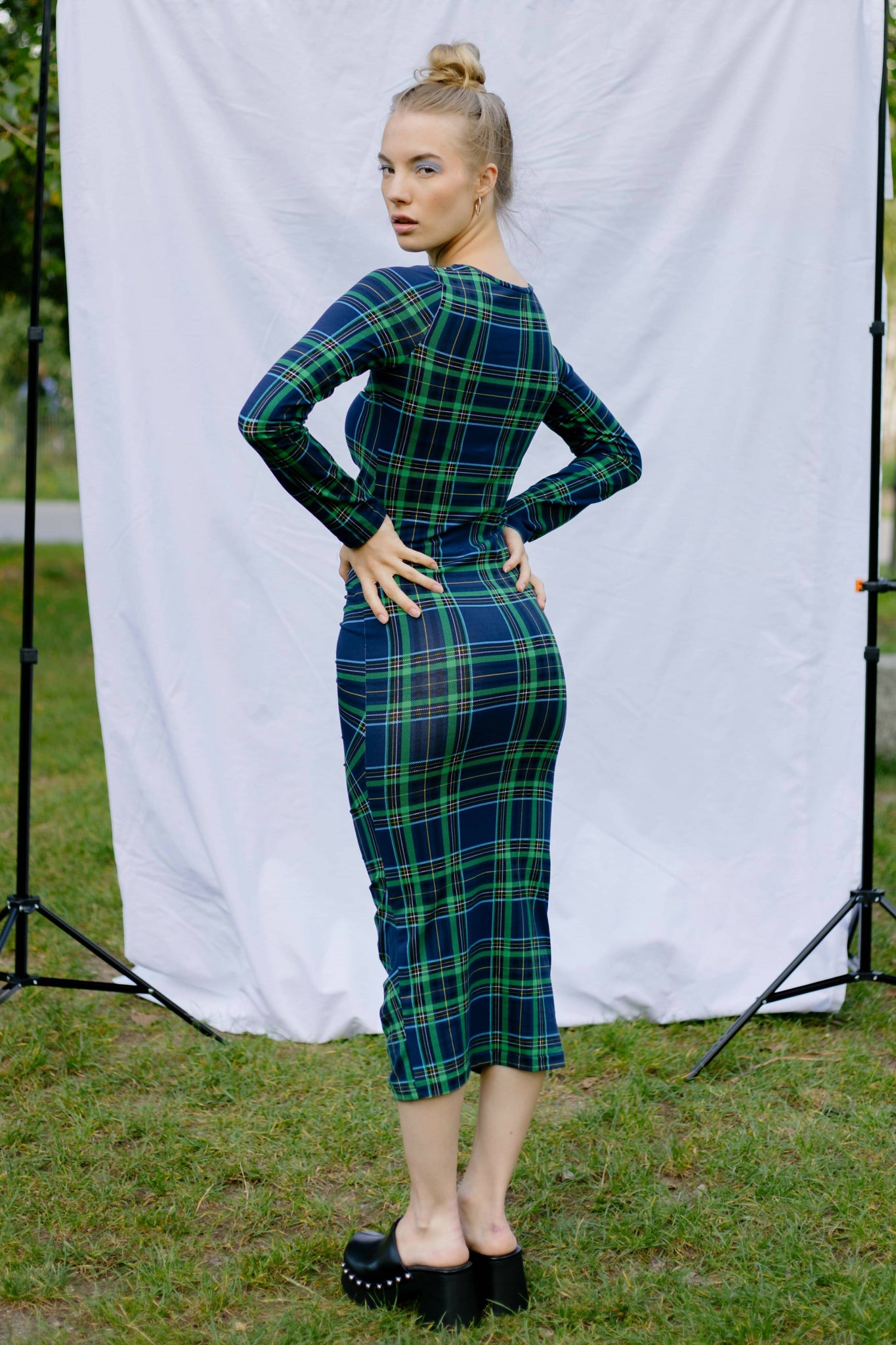 Midi Dress Long Sleeves Ruched PDF Sewing Pattern IndiePatterns Midi Dress Long Sleeves Ruched PDF Sewing Pattern IndiePatterns