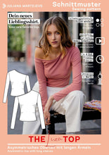 Load image into Gallery viewer, Asymmetric Long Sleeve Top Sewing Pattern - PDF