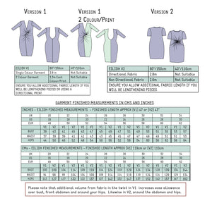 Eilidh Twist Dress US 16-30 PDF