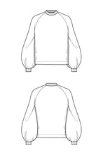 Load image into Gallery viewer, Sweatshirt Pullover Sweater Sewing Pattern - PDF