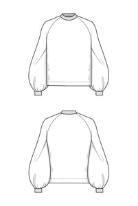 Sweater Template.pdf Sweatshirt Pullover Sweater PDF Sewing Pattern – IndiePatterns