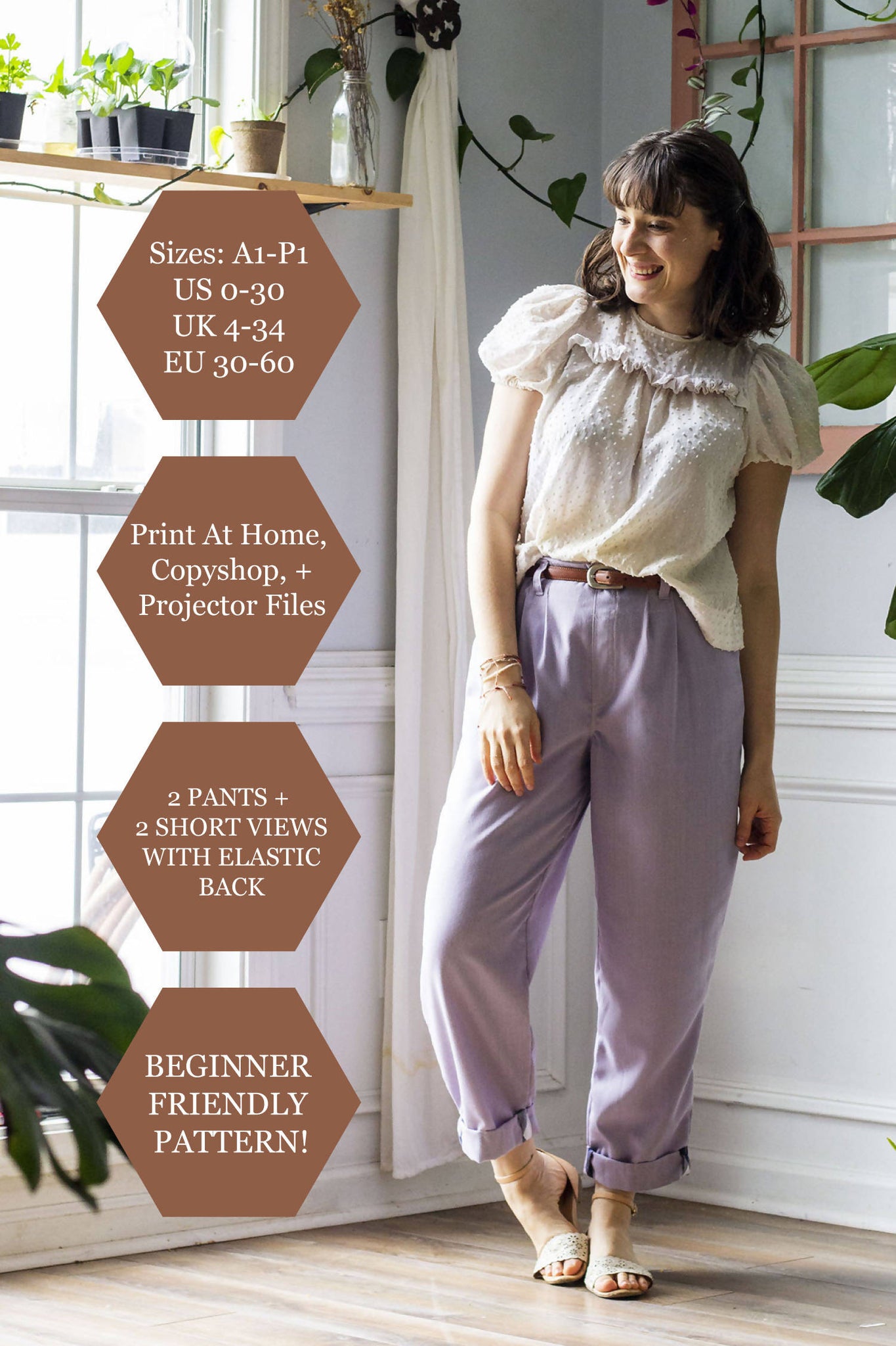 How to cut and sew trouser with an elastic waist band/Beginners  friendly#trouser pattern 