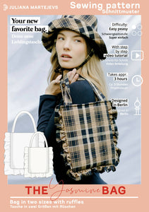 Bag with Ruffles Frill Bag Sewing Pattern - PDF
